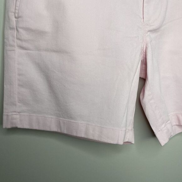 J CREW Chino Shorts Men 33 x 7 Pink NEW Flat-Front Cotton Blend L0923 - Picture 3 of 11